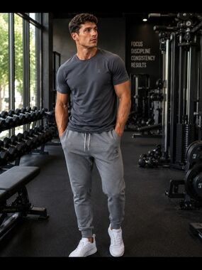 ZeroXposur Men's Joggers Athletic Gym Work Out Casual Comfy Sweatpants - Blue